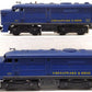 Lionel 225 Vintage O Chesapeake & Ohio AA Diesel Locomotive Set VG