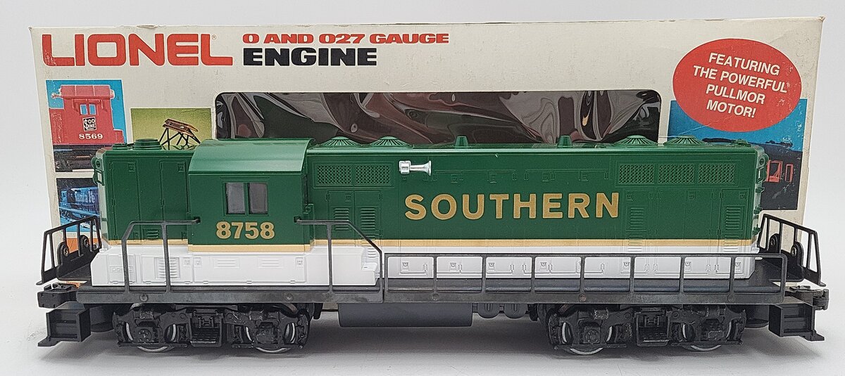 Lionel 6-8758 O Southern GP-7 Dummy Diesel Locomotive EX/Box