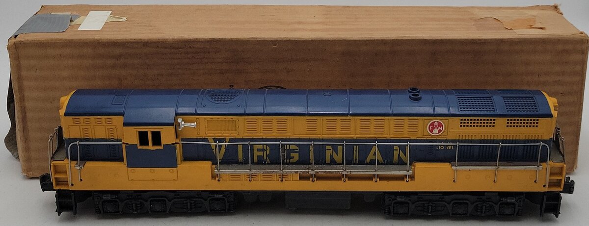 Lionel 2322 Vintage O Virginian Blue & Yellow FM Trainmaster VG/Box