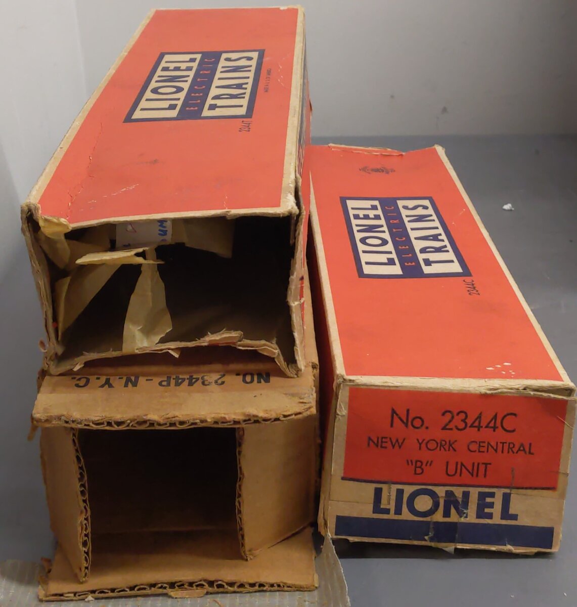 Lionel 2344 Vintage O New York Central F-3 ABA Diesel Locomotive Set VG/Box