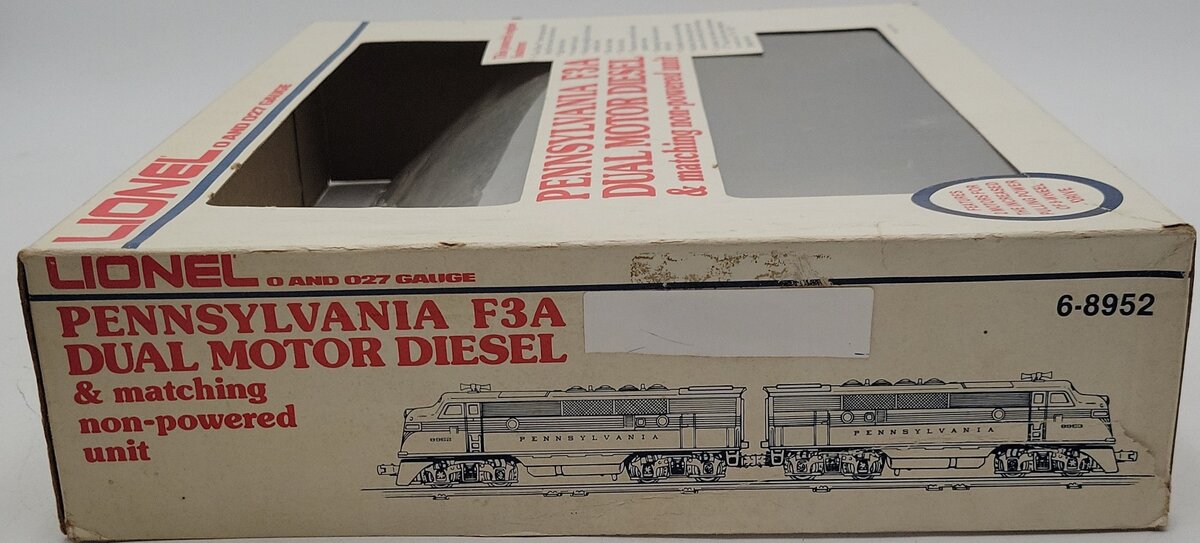 Lionel 6-8952 O Gauge Pennsylvania F-3 AA Diesel Locomotive Set VG/Box