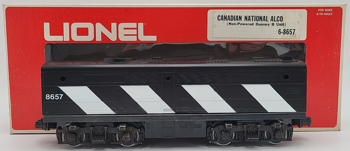 Lionel 6-8657 Canadian National Alco B Unit Non-Powered Diesel Locomotive #8657 EX/Box