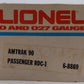 Lionel 6-8869 O Gauge Amtrak Non-Powered Budd RDC Passenger Car VG/Box