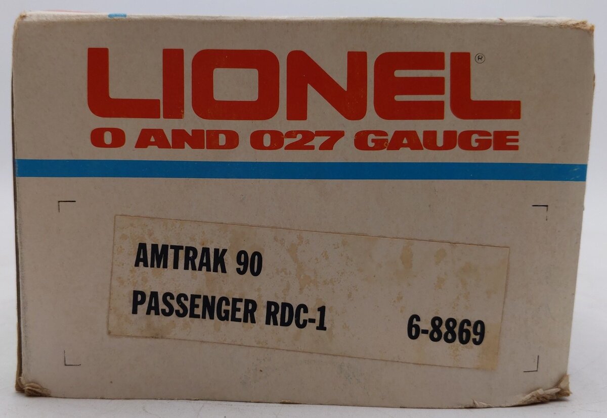 Lionel 6-8869 O Gauge Amtrak Non-Powered Budd RDC Passenger Car VG/Box