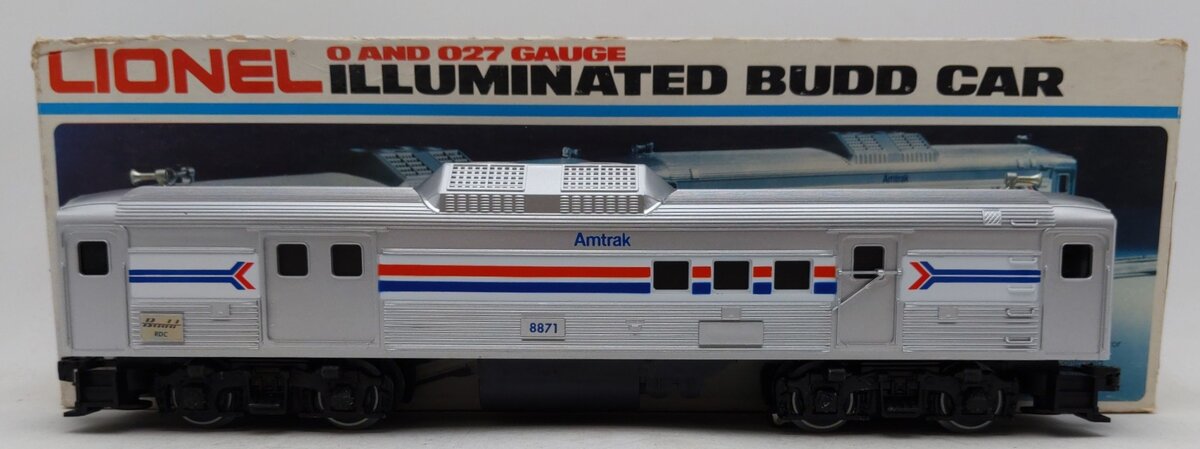 Lionel 6-8871 O Gauge Amtrak Dummy RDC-4 Baggage/Mail Car #8871 EX/Box