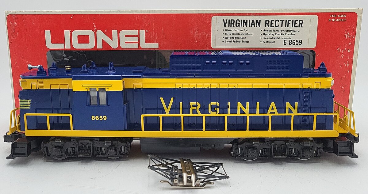 Lionel 6-8659 O Gauge Virginian Rectifier Electric Locomotive #8659 EX/Box