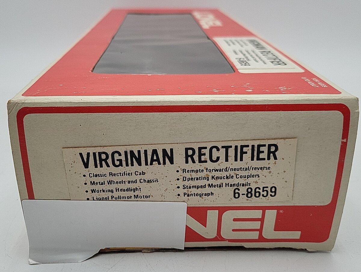 Lionel 6-8659 O Gauge Virginian Rectifier Electric Locomotive #8659 EX/Box