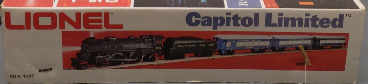 Lionel 6-1587 O Gauge Capitol Limited Set VG/Box