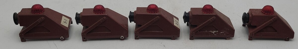 Lionel 6-2283 O/O27 Gauge Die-Cast Illuminated Bumpers (5) EX