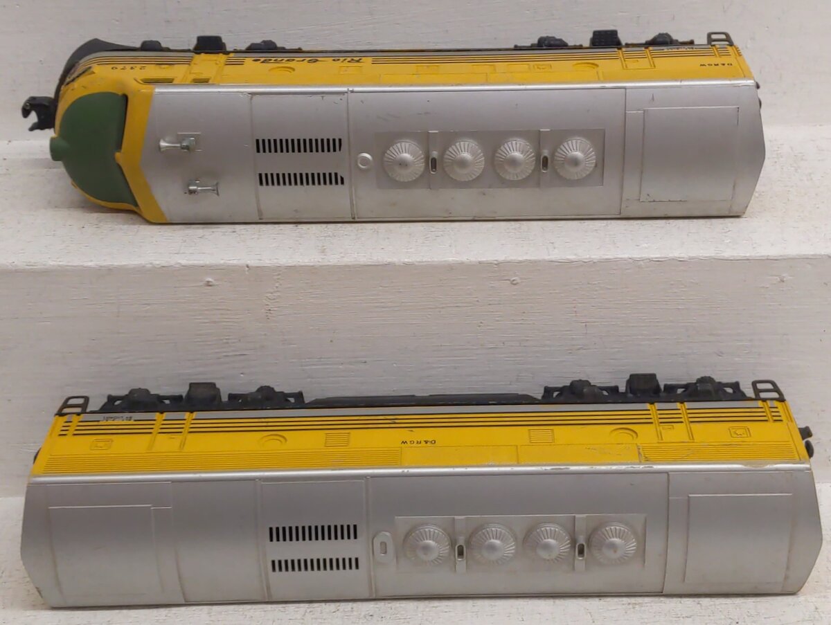 Lionel 2379 Vintage O Rio Grande F3 AB Diesel Locomotive Set VG/Box