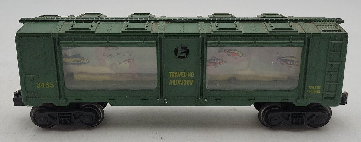 Lionel 3435 Vintage O Operating Traveling Aquarium Car VG