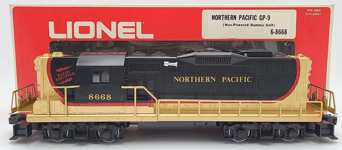 Lionel 6-8668 O Gauge Northern Pacific GP-9 Non-Powered Diesel Locomotive VG/Box