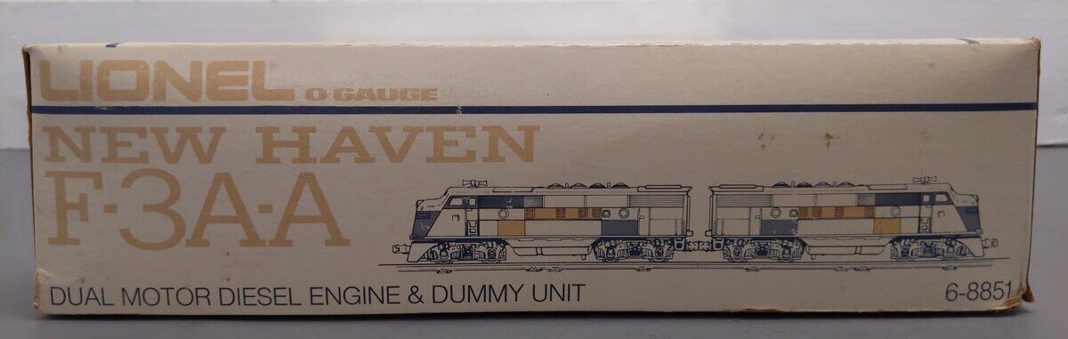Lionel 6-8851 O Gauge New Haven F3 AA Diesel Locomotive Set #8851/8852 LN/Box