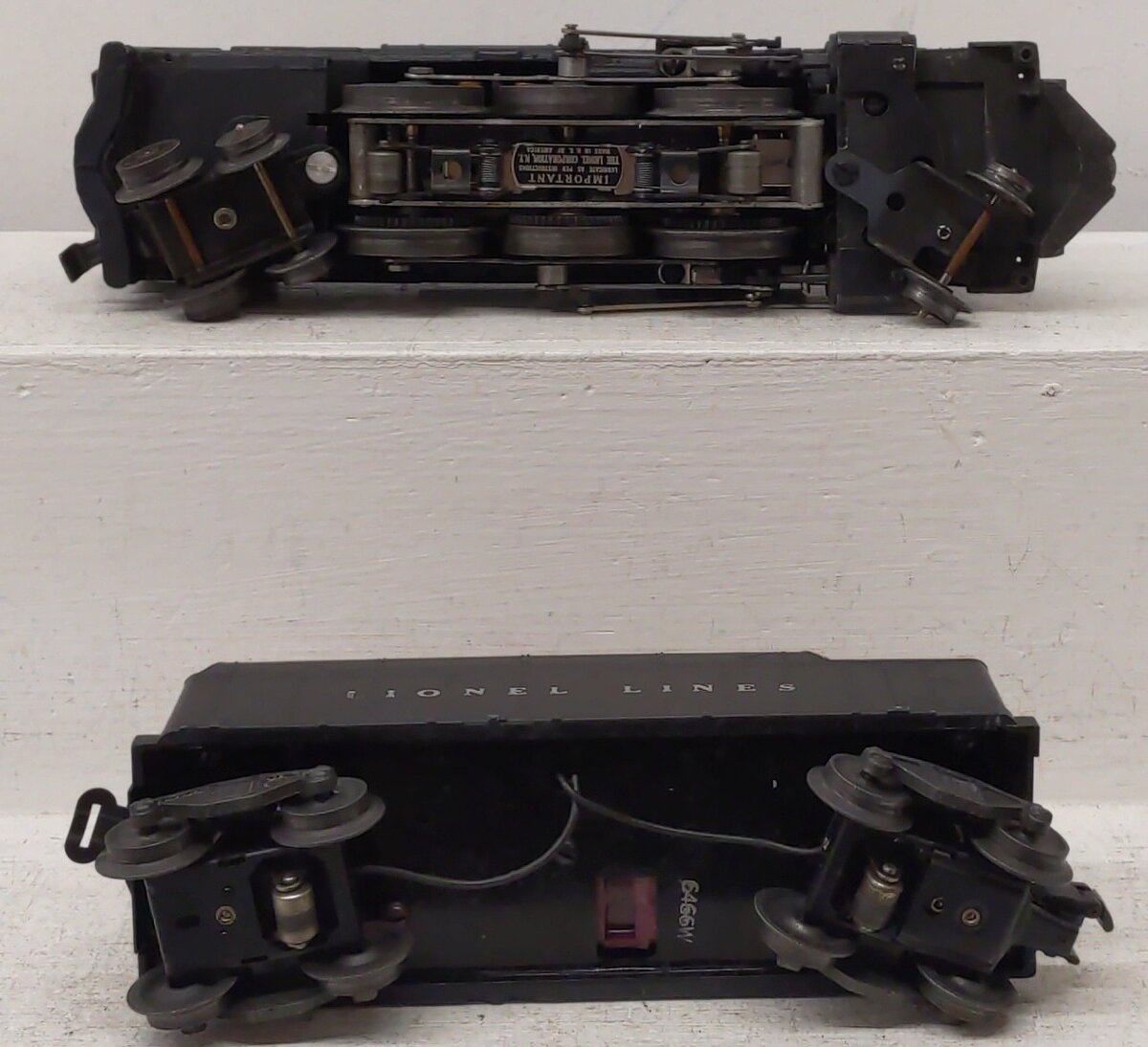Lionel 2035 Vintage O 2-6-4 Die-Cast Postwar Steam Locomotive with 6466W Tender VG