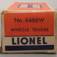 Lionel 2035 Vintage O 2-6-4 Die-Cast Postwar Steam Locomotive with 6466W Tender VG