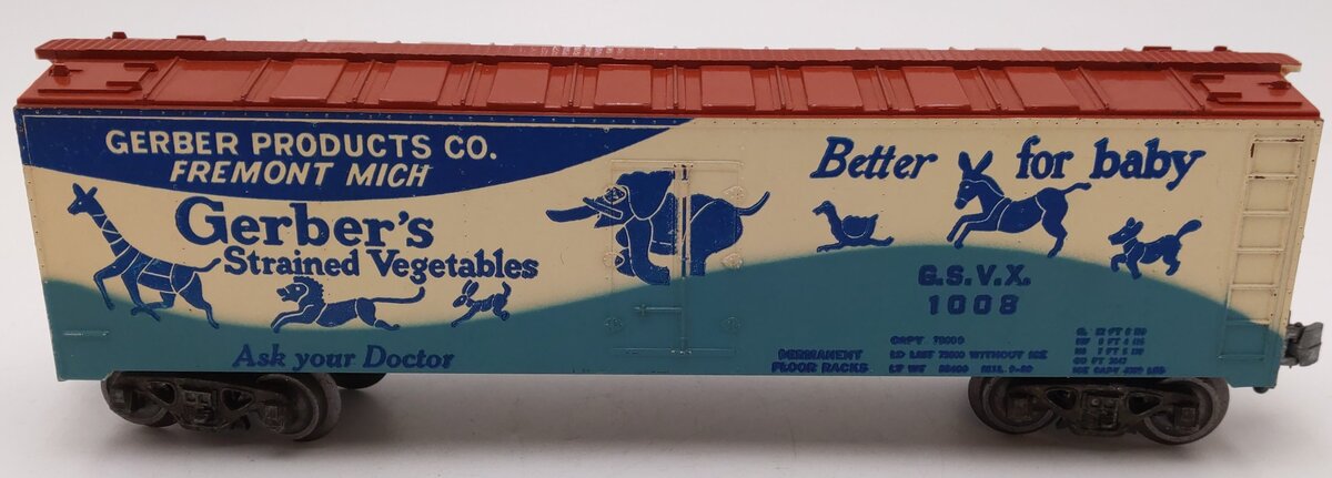 KMT 1008 Vintage O Gauge Gerber Reefer Car VG
