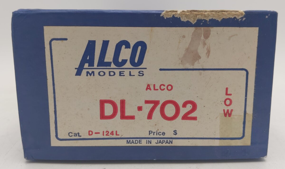 Alco Models D-124L HO BRASS Alco DL-702 Diesel w/Low Nose VG/Box