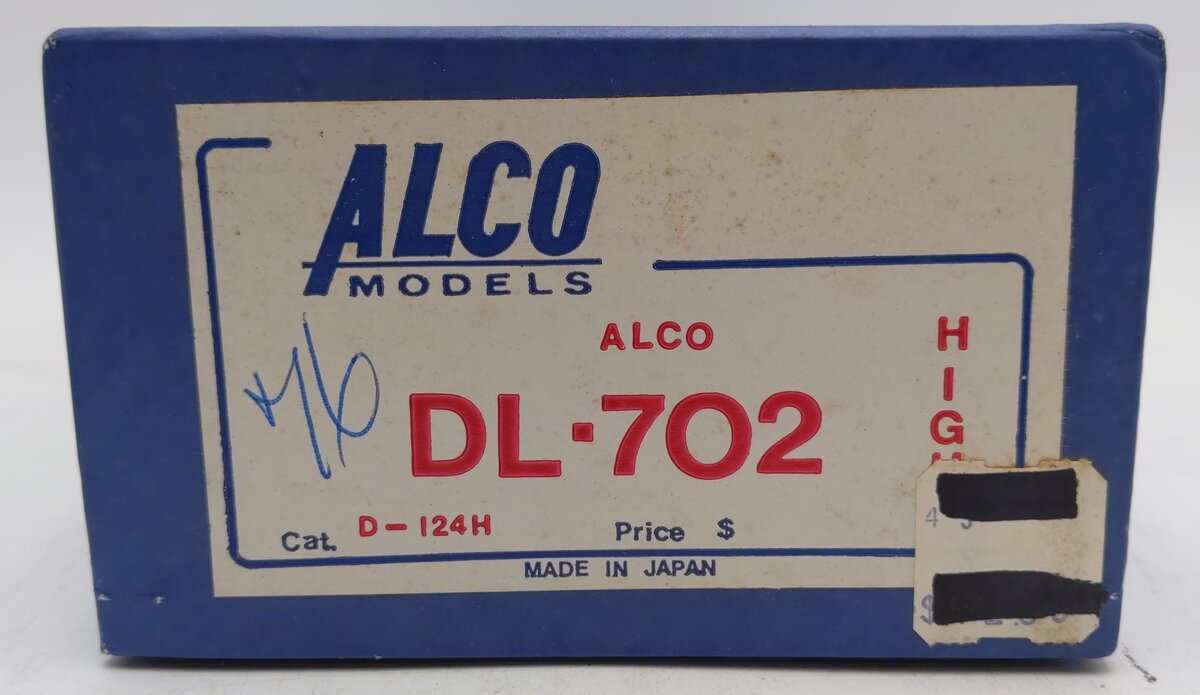 Alco Models D-124H HO Scale BRASS Alco DL-702 Diesel Locomotive VG/Box