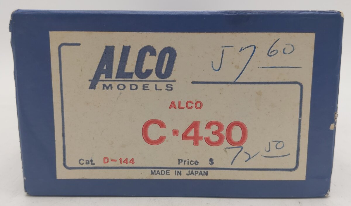Alco Models D-144 HO Scale BRASS Alco C-430 Diesel Engine VG/Box