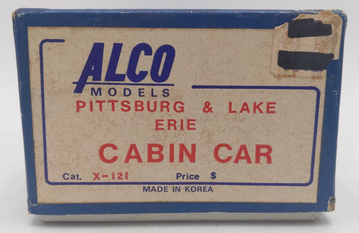 Alco Models X-121 HO Scale BRASS Pittsburgh & Lake Erie Cabin Car/Box