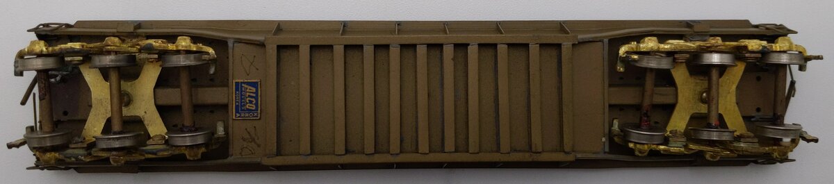 Alco Models X-109 HO Brass Greenville Well Flat Car EX