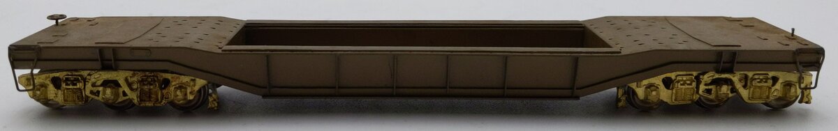 Alco Models X-109 HO Brass Greenville Well Flat Car EX