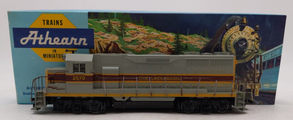 Athearn 4207 HO Erie Lackawanna Powered GP35 Diesel Locomotive #2570 EX/Box