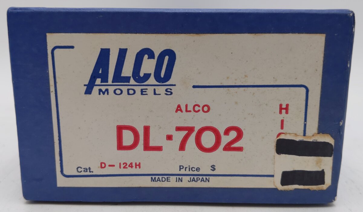 Alco Models D-124H HO Scale BRASS Alco DL-702 Diesel Locomotive VG/Box