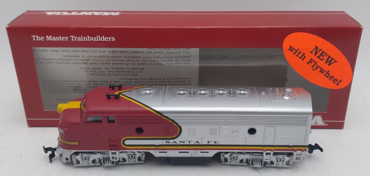 Mantua 423-501 HO Scale Santa Fe F-7A Powered Diesel Locomotive #304 LN/Box