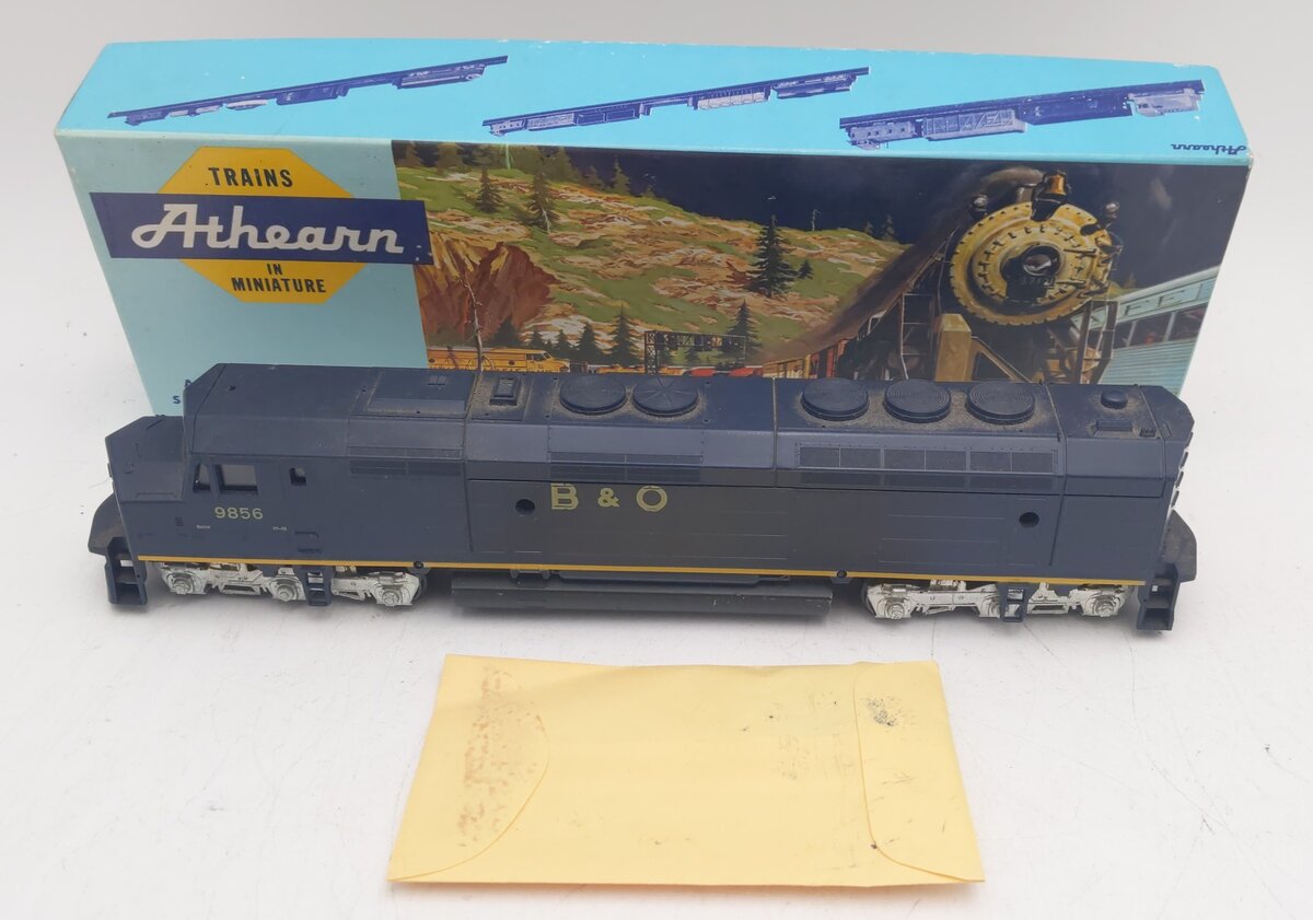 Athearn 3623 HO Scale B & O FP45 Powered Diesel Locomotive #9859 EX/Box