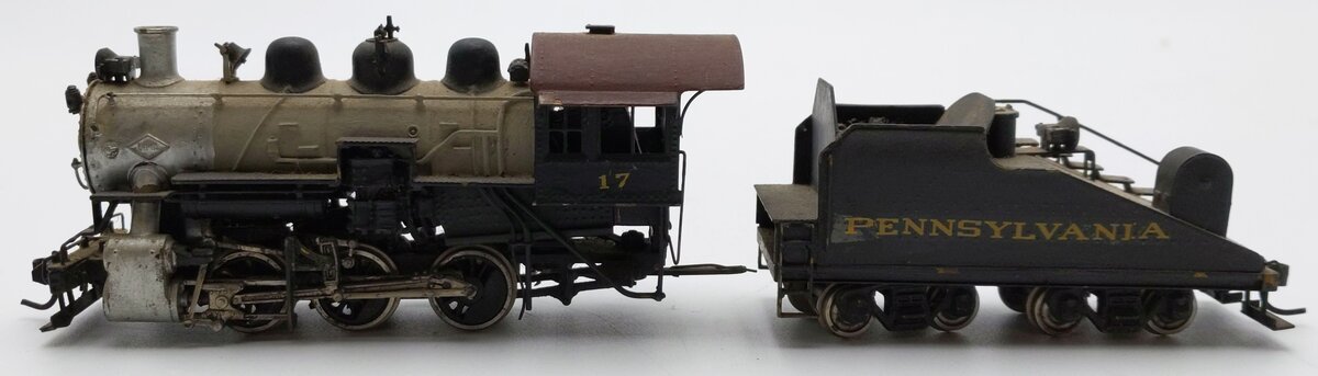 United Models HO Scale Brass PRR 0-6-0 Steam Locomotive & Tender - Painted