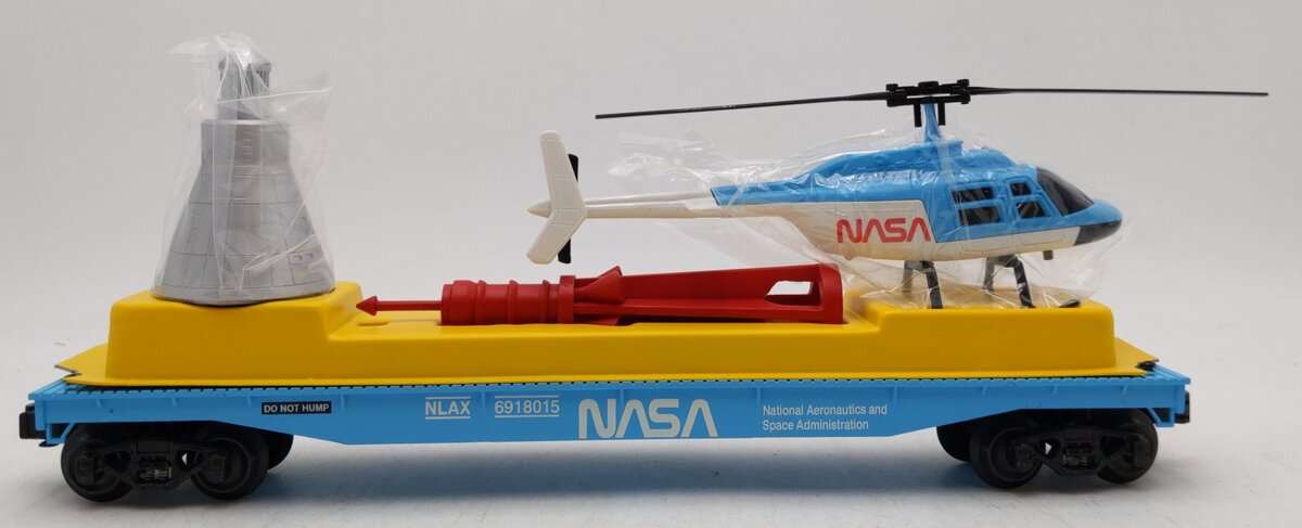 K-Line K691-8015 O Gauge NASA Flatcar w/ Capsule & Helicopter #6918015 EX/Box