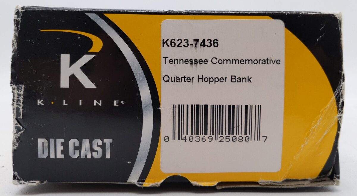 K-Line K623-7436 O Gauge Tennessee Commemorative Quarter Hopper Car #6237436 LN/Box