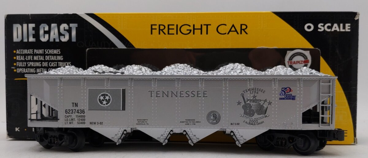 K-Line K623-7436 O Gauge Tennessee Commemorative Quarter Hopper Car #6237436 LN/Box