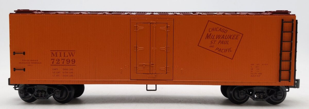 K-Line K752-1371 O Gauge Milwaukee Road Die-Cast Reefer Car #72799 LN/Box