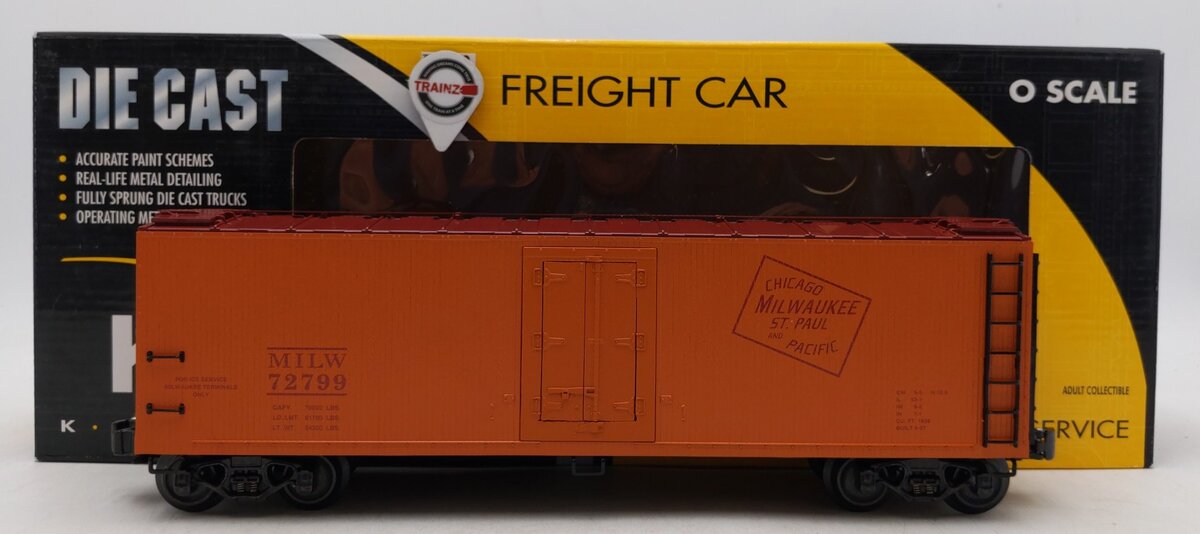 K-Line K752-1371 O Gauge Milwaukee Road Die-Cast Reefer Car #72799 LN/Box