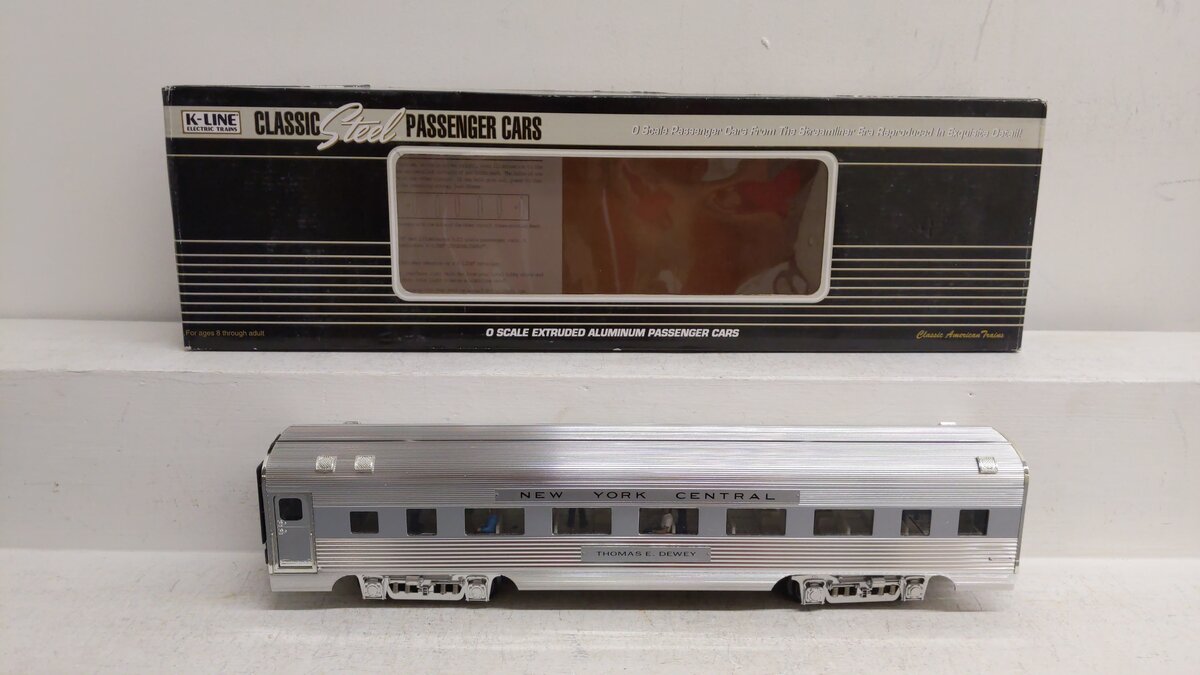 K-Line K4670-12564 O Gauge NYC "Thomas Dewey" 15" Aluminum Coach Car EX/Box