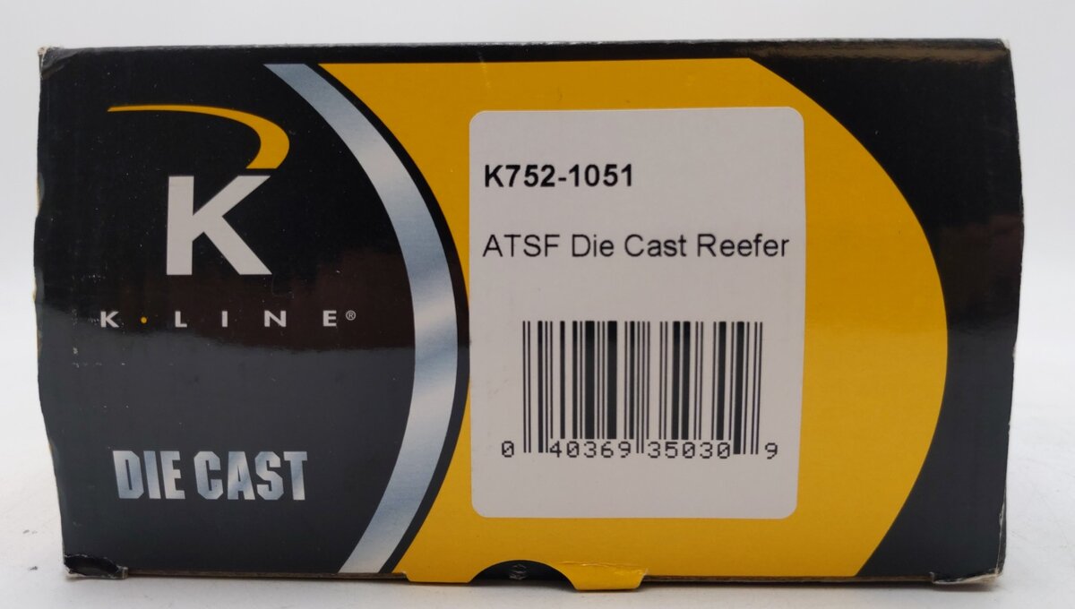 K-Line K752-1051 O Gauge Atchison Topeka Santa Fe Woodside Reefer #8255 LN/Box