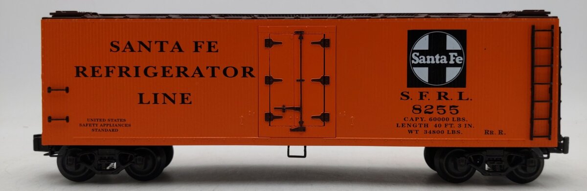 K-Line K752-1051 O Gauge Atchison Topeka Santa Fe Woodside Reefer #8255 LN/Box