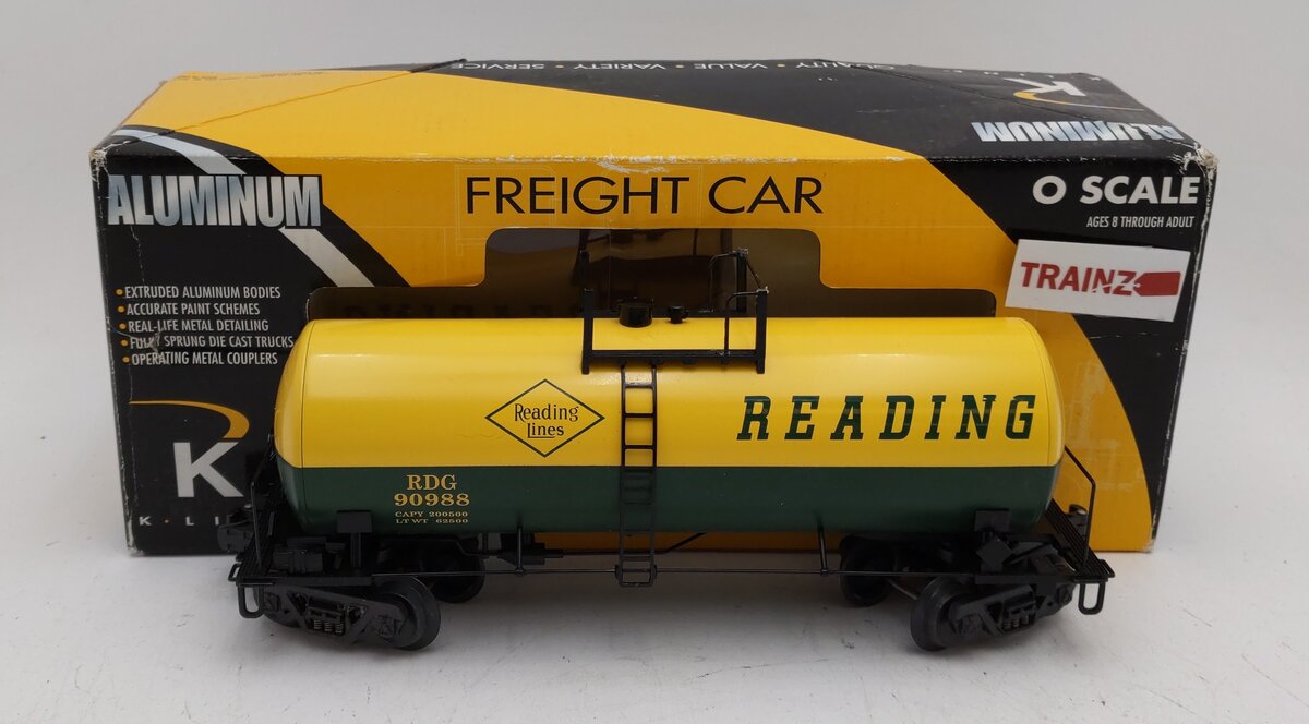 K-Line K6331-1932 O Gauge RDG Extruded Aluminum Tank Car #90988 LN/Box