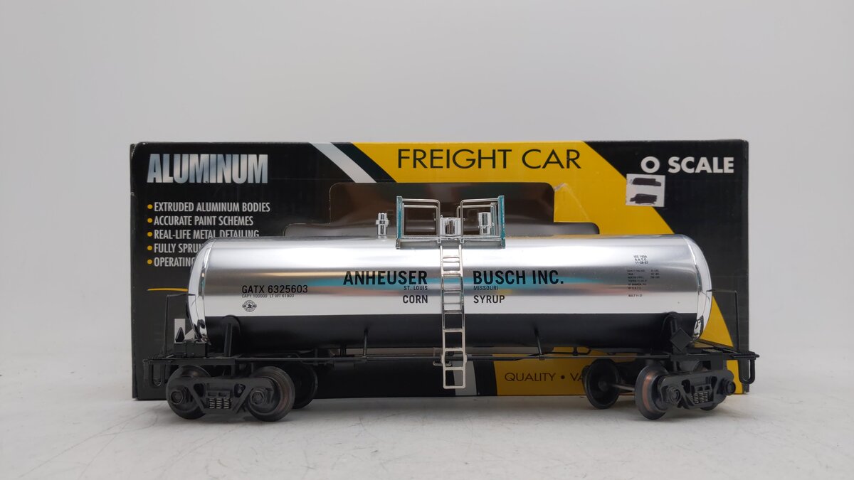 K-Line K6341-5602 O Gauge Anheuser-Busch Single Dome Tank Car #6325603 EX/Box