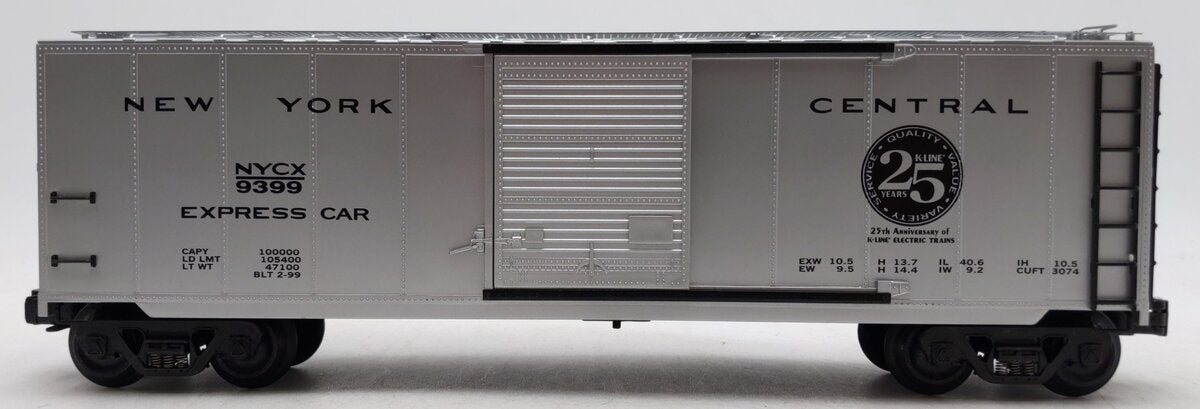 K-Line K761-1753 O Gauge New York Central Classic Boxcar #9399 LN/Box