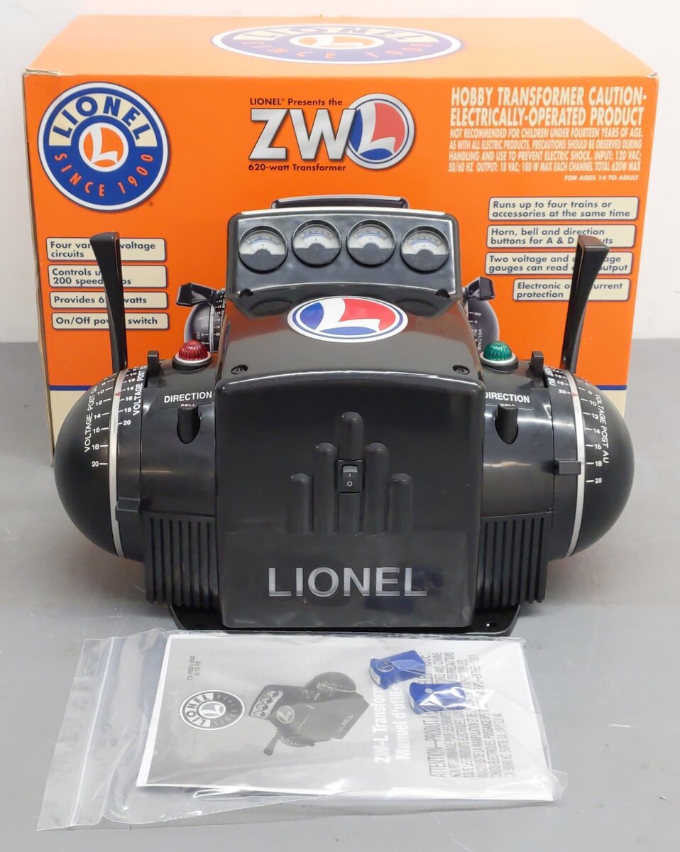 Lionel 6-37921 ZW-L 620 Watt 4-Train Transformer LN/Box