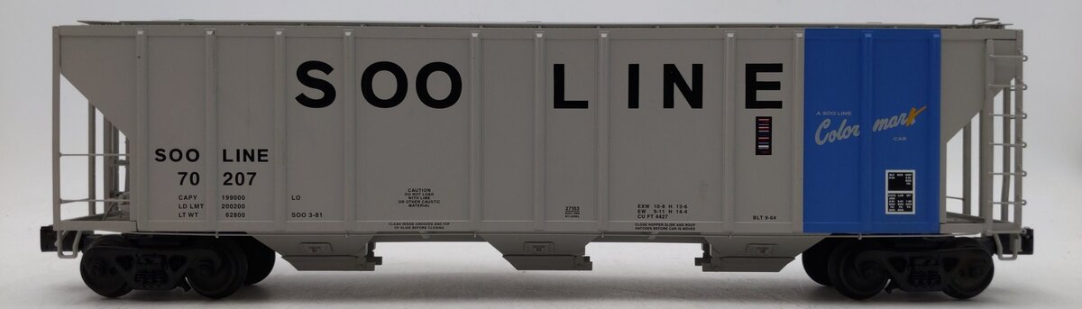 Lionel 6-27103 O Gauge Soo Line Hopper #70207 EX/Box