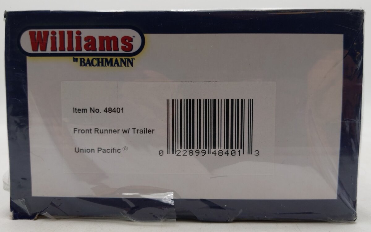 Williams 48401 O Union Pacific Front Runner Intermodal 3-Rail Car w/Trailer MT/Box