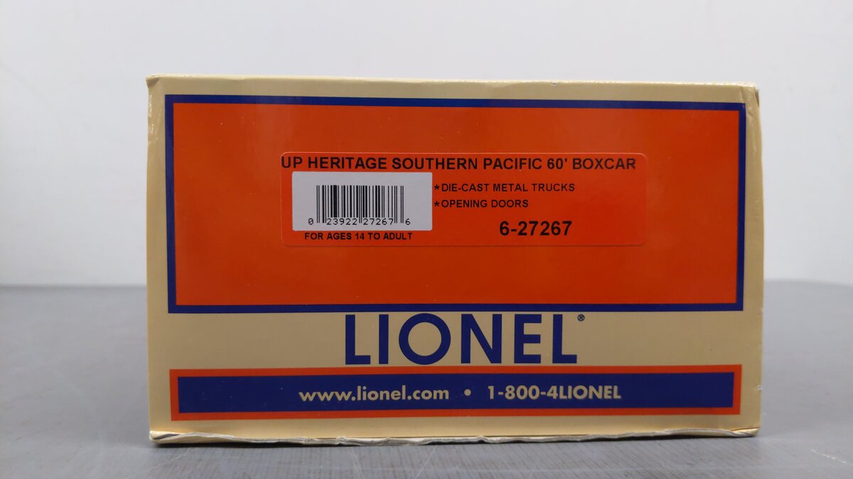 Lionel 6-27267 O Gauge Southern Pacific Heritage 60' Boxcar #6991 NIB