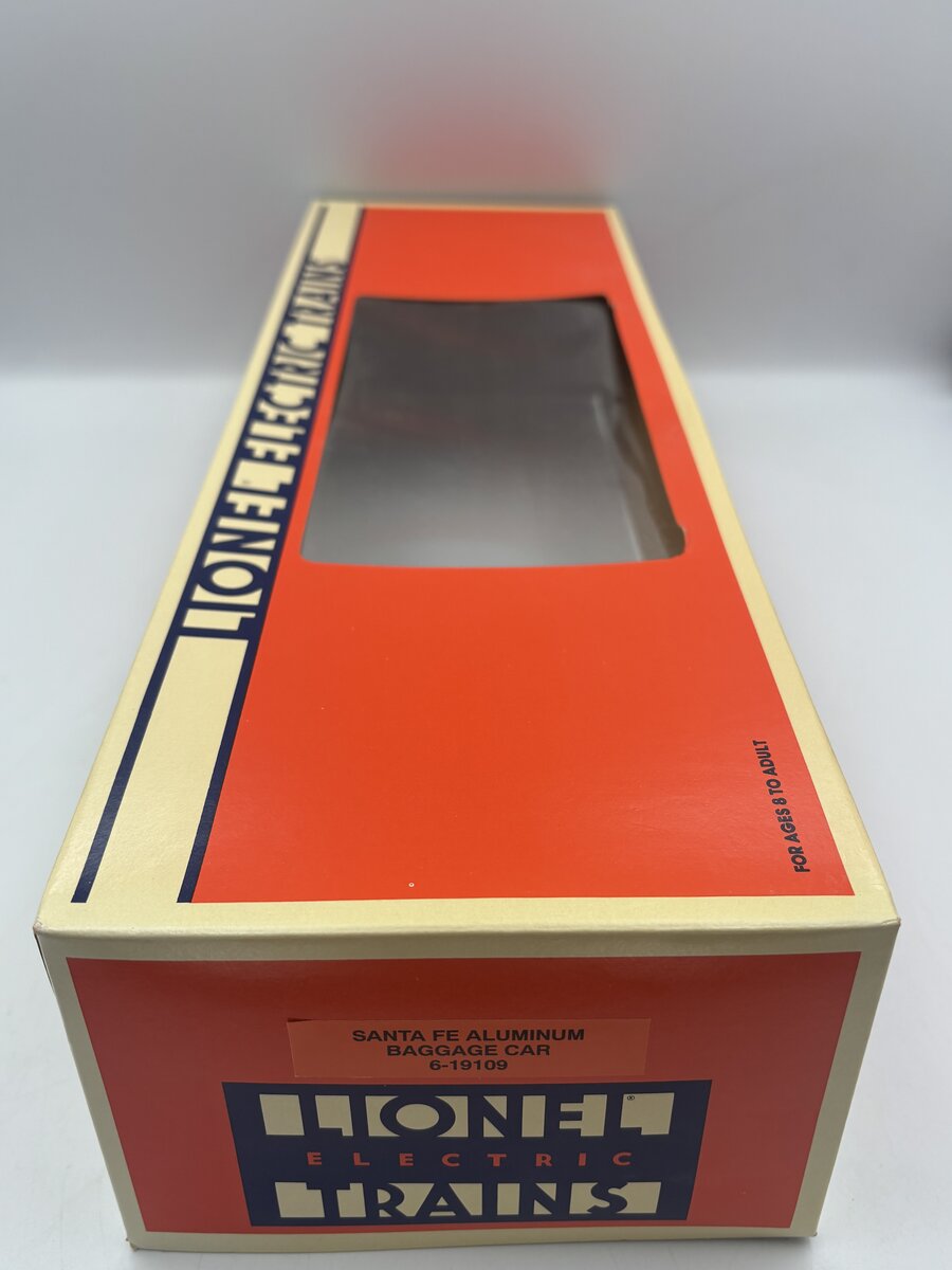 Lionel 6-19109 O Gauge Santa Fe Aluminum Baggage Car #3400 EX/Box