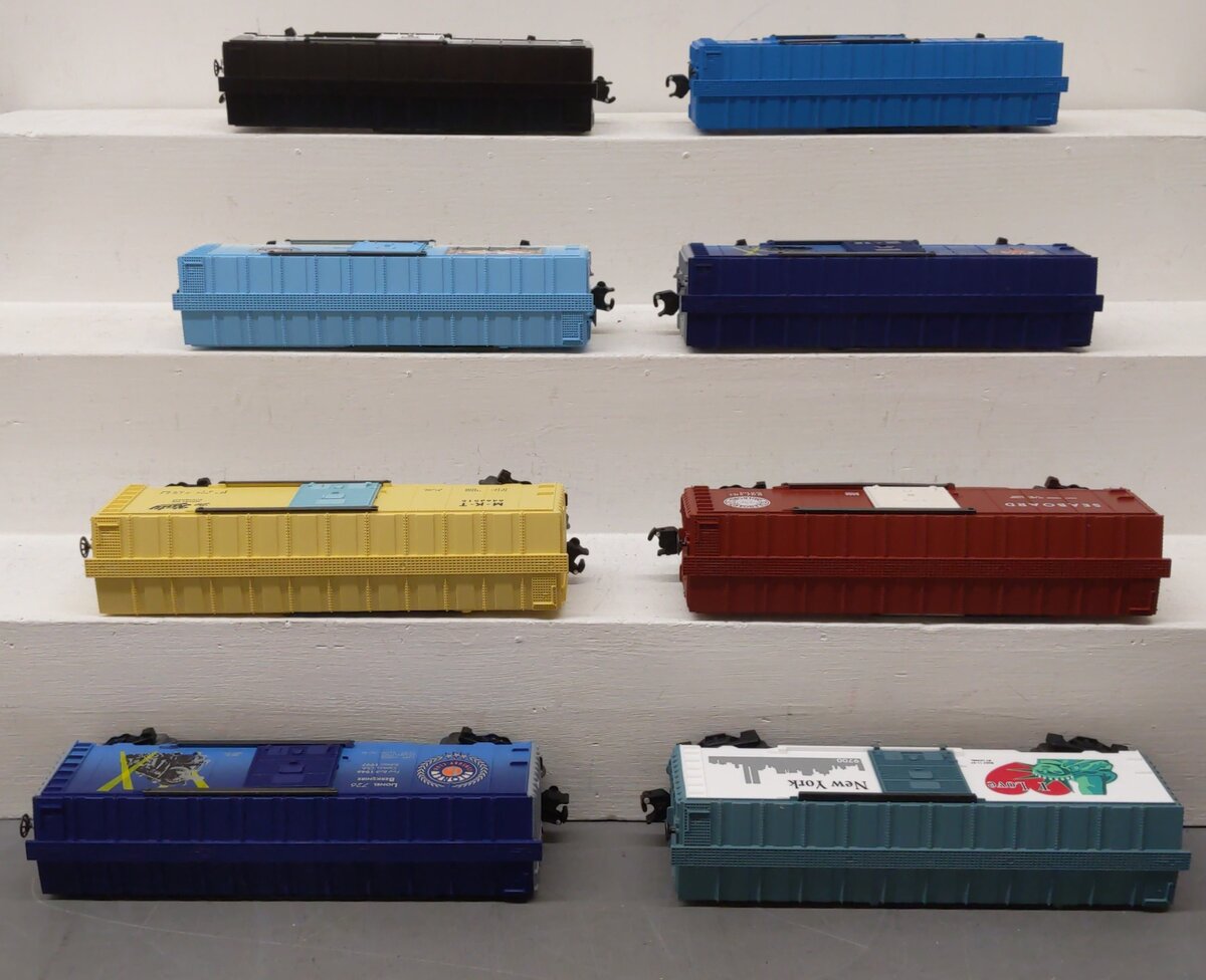 Lionel O Assorted Boxcars 6-29236, 6-29285, 6-19949, 6-29284, 6-29226 [8] LN/Box