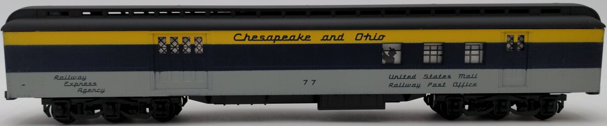 American Models S Scale Chesapeake & Ohio Railway Post Office Car #77 VG/Box