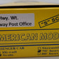 American Models S Scale Chesapeake & Ohio Railway Post Office Car #77 VG/Box